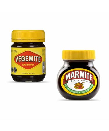 A2Z STORE Marmite Yeast Extract 250g and Vegemite Yeast Extract 220g-Combo Pack, 2 Piece Set