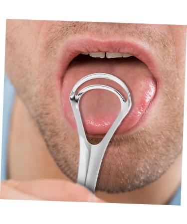 FRCOLOR 2pcs Stainless Steel Tongue Brush - Best Oral Care Tool for Fresh Breath - Buy Online on GoSupps.com