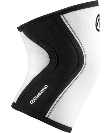 Rehband Knee Sleeve for Strength Sports | Neoprene Knee Support for CrossFit & Heavy Training | Unisex XL White - 1 Piece - Buy Online on GoSupps.com