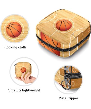GIAPB Period Bag - Basketball Court Color | Sanitary Napkin Storage & Travel Makeup Pouch - Buy Online on GoSupps.com