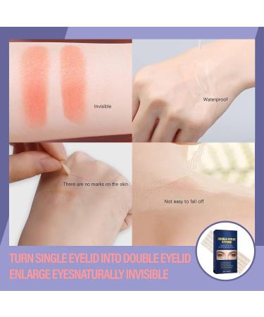 Invisible Double Eyelid Lifter Strips - 480pcs | Traceless Eyelid Tape for Instant Eye Lift | Surgery-Free Solution for Hooded Droopy Lids | Ideal for Monolids & Uneven Lids - Buy Online on GoSupps.com
