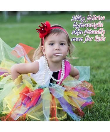 15 Colorful Silk & Chiffon Juggling Towels for Kids - Ideal Baby Game Towels & Fun Playtime Essentials - Buy Online on GoSupps.com