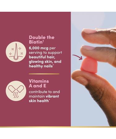 Nature s Bounty Optimal Solutions Advanced Hair Skin and Nails Pectin Gummies 2x Biotin Per Serving No Stick Gummy Vegetarian Formula Strawberry Flavor 200 ct 100 Total Servings 200 Count (Pack of 1) - Buy Online on GoSupps.com