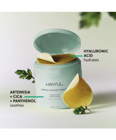 Hanyul Artemisia Toner Pads + Gel Cream + Toner - Buy Online on GoSupps.com