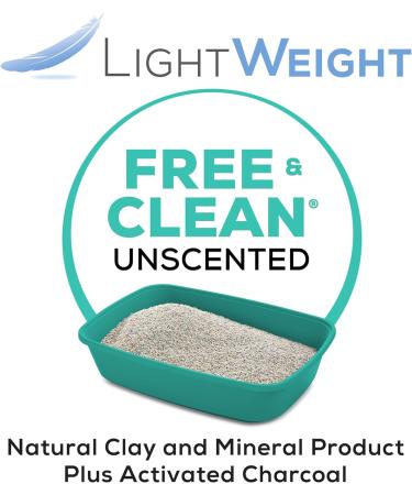 Tidy Cats Free & Clean Cat Litter LightWeight Unscented Multi-Cat - 2.72 kg Jug 2.72 kg Jug (1 Pack) - Buy Online on GoSupps.com