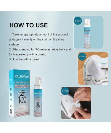 Kaluofan Fz150 Shoe Cleaner Kit - Foamzone 150 Shoe Cleaning Set with Brush and Towel - Buy Online on GoSupps.com