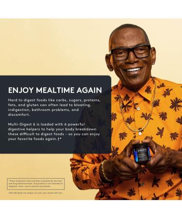Unify Health Labs Multi-Digest 6 - Randy Jackson Dietary Supplement for Digestive Health - 60 Capsules - Buy Online on GoSupps.com