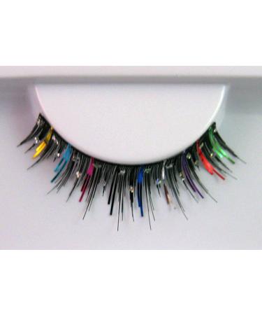 Colorful Rhinestone Artificial Eyelashes with Special Glue - Eulenspiegel 000359 for Carnival & Theme Parties | International Shipping - Buy Online on GoSupps.com