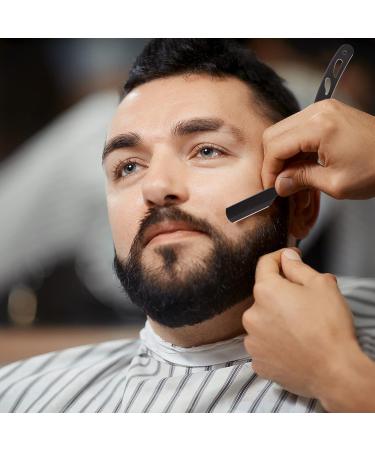 Premium Black-Metal Straight Edge Razor Set - 100 Single Derby Blades for Men's Shaving | International Shipping Available - Buy Online on GoSupps.com