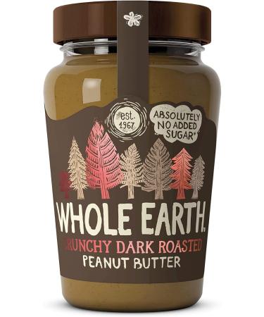 Whole Earth Crunchy Dark Roasted Peanut Butter 340g - Buy Online on GoSupps.com