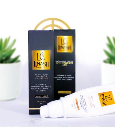 LINASH Facial Cream with Hyaluronic Acid and Vitamin C