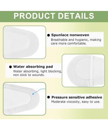 PUERFOCA 30 pieces sterile eye plasters for sensitive eyes disposable plasters for nonwoven wounds selfadhesive ideal for postoperative treatments - Buy Online on GoSupps.com