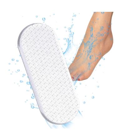 Maciun Heel File for Cracked Heels | Glass Callus Remover Dry Heels Skin Remover - Clear in-Shower Foot Scrubber Callus Remover Pedicure Foot File for Smoothing Feet Dead Skin