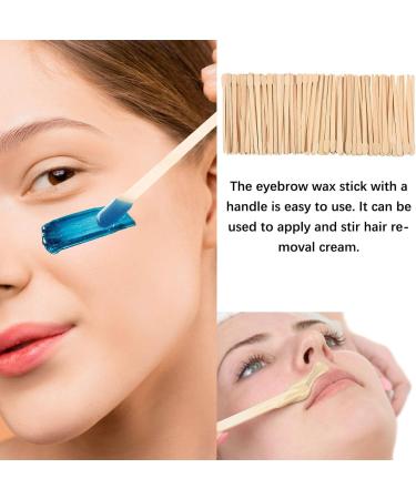 200pcs Wooden Eyebrow Spatulas for Waxing - Small Wax Sticks & Waxing Set - Buy Online on GoSupps.com