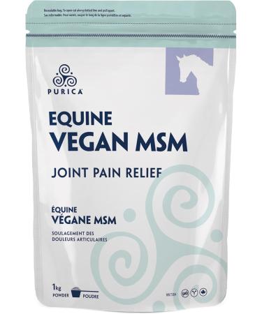 PURICA Equine Vegan MSM Powder - Pure & Organic Horse Supplement for Joint Support 1kg 1 kg (Pack of 1) - Buy Online on GoSupps.com