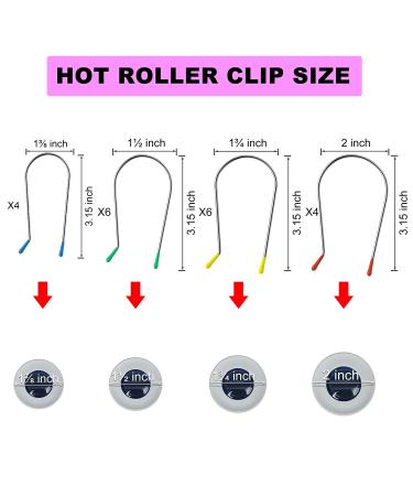 Hot Curler Clips Replacement - Securing Pins for 1 inch, 1 inch, 1 inch, 2 inch Hot Rollers - Buy Online on GoSupps.com