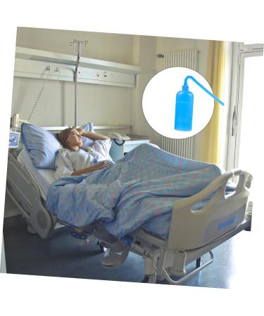 Solust Cleaning Bottle for Stoma Bags | Colostomy Cleaning Accessories | Durable Bluish Plastic Washing Bottle & Detergent - Buy Online on GoSupps.com