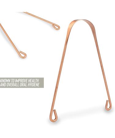Buy Myga Antimicrobial Ayurvedic Tongue Scraper - Copper Tongue Cleaner for Bad Breath & Oral Health - Buy Online on GoSupps.com