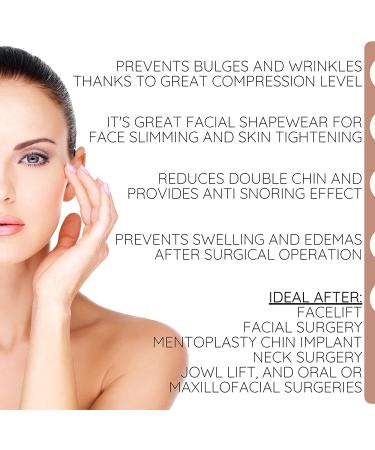 Neck Chin Compression Garment Strap Bandage | Face Slimmer Double Chin Wrap Black - Buy Online on GoSupps.com