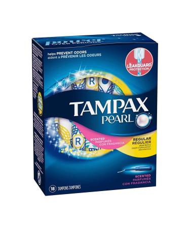 Tampax Pearl Reg Scnted 1 Size 18ct Tampax Pearl Regular Scented 18 Ct Ea