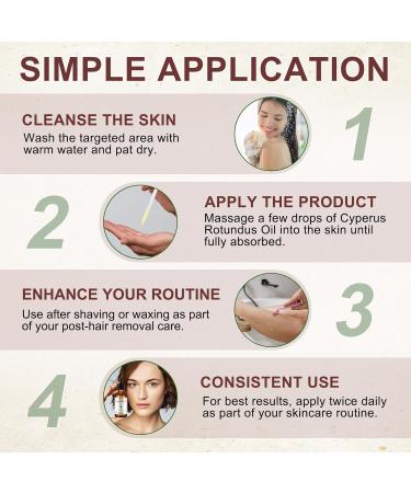 Cyperus Rotundus Oil Cyperus Oil Cyperus Rotundus Hair Removal Oil 60ml - Peptide-Infused Repair Reduces Regrowth & Shrink Pores | Natural DHT Blocker for Smooth Skin | Safe for Sensitive Face&Body - Buy Online on GoSupps.com