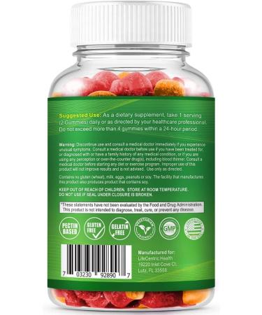 Probiotic Gummies for Adults and Kids Max Strength 5 Billion CFU | Organic Sugar Free Gummies for Digestive Health | 100 Count Vegan Gluten Free Chewable Probiotics Gummies for Men Women and Children - Buy Online on GoSupps.com
