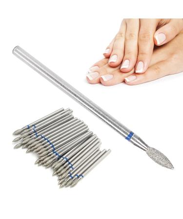 50-Piece Nail Polishing Bits Set | Durable Nail Grinding Heads for Home Nail Drills | Easy Replacement Accessories (M-2.7 mm) - Buy Online on GoSupps.com