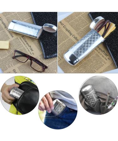 2 Pcs Aluminum Lattice Glasses Case for Small Frame - Silver - Buy Online on GoSupps.com