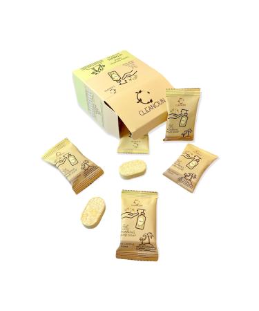 CLEANOUN Foaming Hand Soap Tablet Refills - (10 PACK) 100 fl oz total (makes 10x 10 fl oz bottles of soap) Cleansing & Moisturizing | Eco Friendly & Compostable Packaging Vanilla Coconut Island