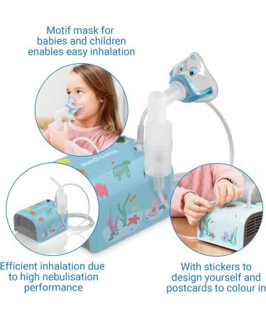 Medisana 155 Inhaler - Compressor Nebulizer for Adults & Children | Asthma & Cold Relief with Accessories - Buy Online on GoSupps.com