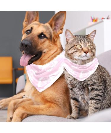 Buy Triangle Dog Hookers with Butterfly Pattern - Triangular Scarves for Small Medium & Large Dogs and Cats (2 Pieces) - Buy Online on GoSupps.com