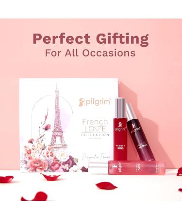 Pilgrim Women The French Love Perfume Gift Set 3 x 17 ml Floral Oriental Amber Fougere - Buy Online on GoSupps.com