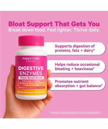 Pink Stork Lactation Probiotic Mint and Digestive Enzymes Bundle Supports Digestive and Lactation Wellness Breastfeeding Vitamins with Herbs and Enzymes - Buy Online on GoSupps.com