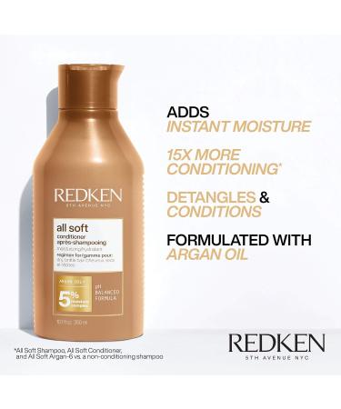 Redken All Soft Trio: Shampoo, Conditioner, and Heavy Cream Treatment for Dry/Brittle Hair - Buy Online on GoSupps.com