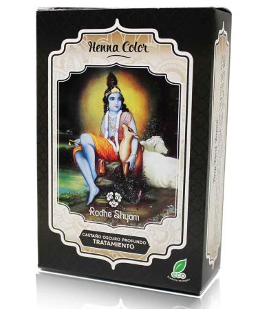 Radhe Shyam Henna Powder Dark Brown Deep Treatment 100g (2-Bags)