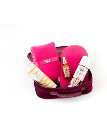 Skinny Tan Wonder Serum Fake Tan Gift Set - Wonder Serum Face Tanning Drops Dry Mist Finishing Spray plus Velvet Tanning Mitt + Back Applicator. Value of 84.95 Collection Gift Set - Buy Online on GoSupps.com