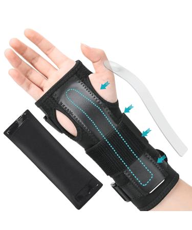 Apasiri Wrist Brace Wrist Splint Fits Right/Left Hand for Carpal Tunnel Arthritis Tendonitis Sprain Breathable Wrist Support with Aluminum Bar and Soft Padding for Men and Women - L L 1 PCS