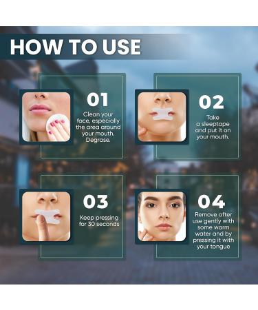 Resty H-Shape Sleep Tap | Mouth Tape for Snoring Relief & Better Sleep - 36 Pieces for Optimal Nasal Breathing & Oxygen Supply - Buy Online on GoSupps.com