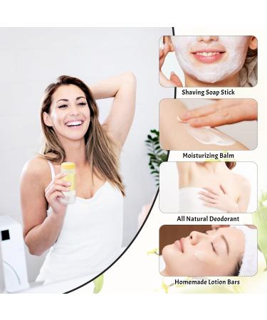 15 Pack 2 oz/60ml Plastic Deodorant Containers Empty Round Twist-Up Solid Stick Tube Container for Homemade Deodorant Shaving Soap Stick Heel Lip Balm Solid Lotion Bars-Top Filling Clear - Buy Online on GoSupps.com