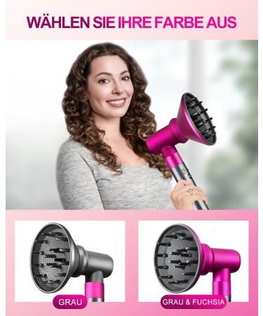 Dyson Airwrap Diffuser & Adapter HS01 HS05 | Transform Your Airwrap Styler into a Hairston - Fuchsia - Buy Online on GoSupps.com