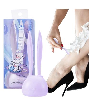 AIBYKS 5 PCs 2-PCs Eybrower Razor Razor Nice Rabbit-facial hair removal beauty tools-portable hair former remover Dermaplaning Razor Tools 5 PCS A: purple eyebrow trimmer