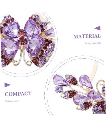 Angoily Hair Comb Hair Accessories for Girls Wedding Hair Flowers Bridal Hair Clips Hair Accessories for Women Hair Barrettes Rhinestone Hair Clips Metal Purple Decorate Mother Rhinestones - Buy Online on GoSupps.com