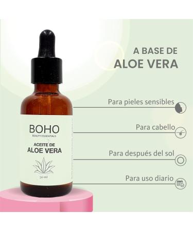 Boho Organic Aloe Vegetable Oil 50 ml Boho 200 ml - Buy Online on GoSupps.com