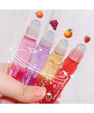  Ericetion Set of 6 moisturizing lip oils lip oil fruit flavor for dry lips long-lasting illuminating lip balm moisturizing clear lip gloss - Buy Online on GoSupps.com