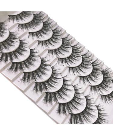 SEMATA Mink Lashes Fluffy False Eyelashes | Natural Wispy Cat Eye 3D Fake Eyelashes | Korean Makeup Manga Lashes Extension - Buy Online on GoSupps.com