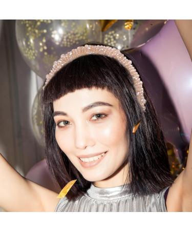 Lurrose 1pc Rhinestone Headband for Women Crystal Beaded Headbands Padded Rhinestone Headband for Women Girls (Coffee) - Buy Online on GoSupps.com