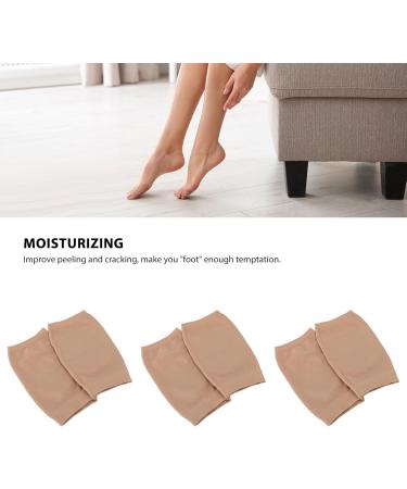 Heel Repair Socks Versatile Moisturizing Gel Heel Socks Open Toe Silicone Soft 3 Pairs for Dry Heels (DOACTvuthprzyia-11) - Buy Online on GoSupps.com