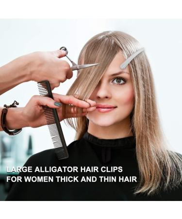 KALLORY 12Pcs Large Duckbill Hair Clips - Non-Slip Metal Barrettes for Thick & Thin Hair (Silver) - Buy Online on GoSupps.com