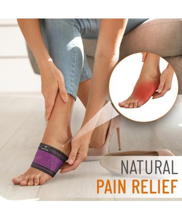 Arch Support Plantar Fasciitis Braces - Foot Care for Heel Spurs & Pain Relief (Pink - Buy Online on GoSupps.com