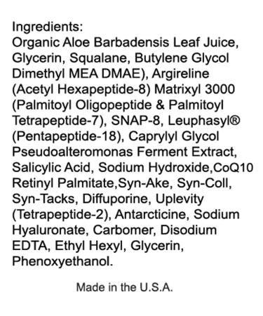 Buy Magic Serum - No Needle Anti-Aging Solution with BioActive Argireline & Peptides - Smooth Expression Lines & Creases - 1 oz - Buy Online on GoSupps.com